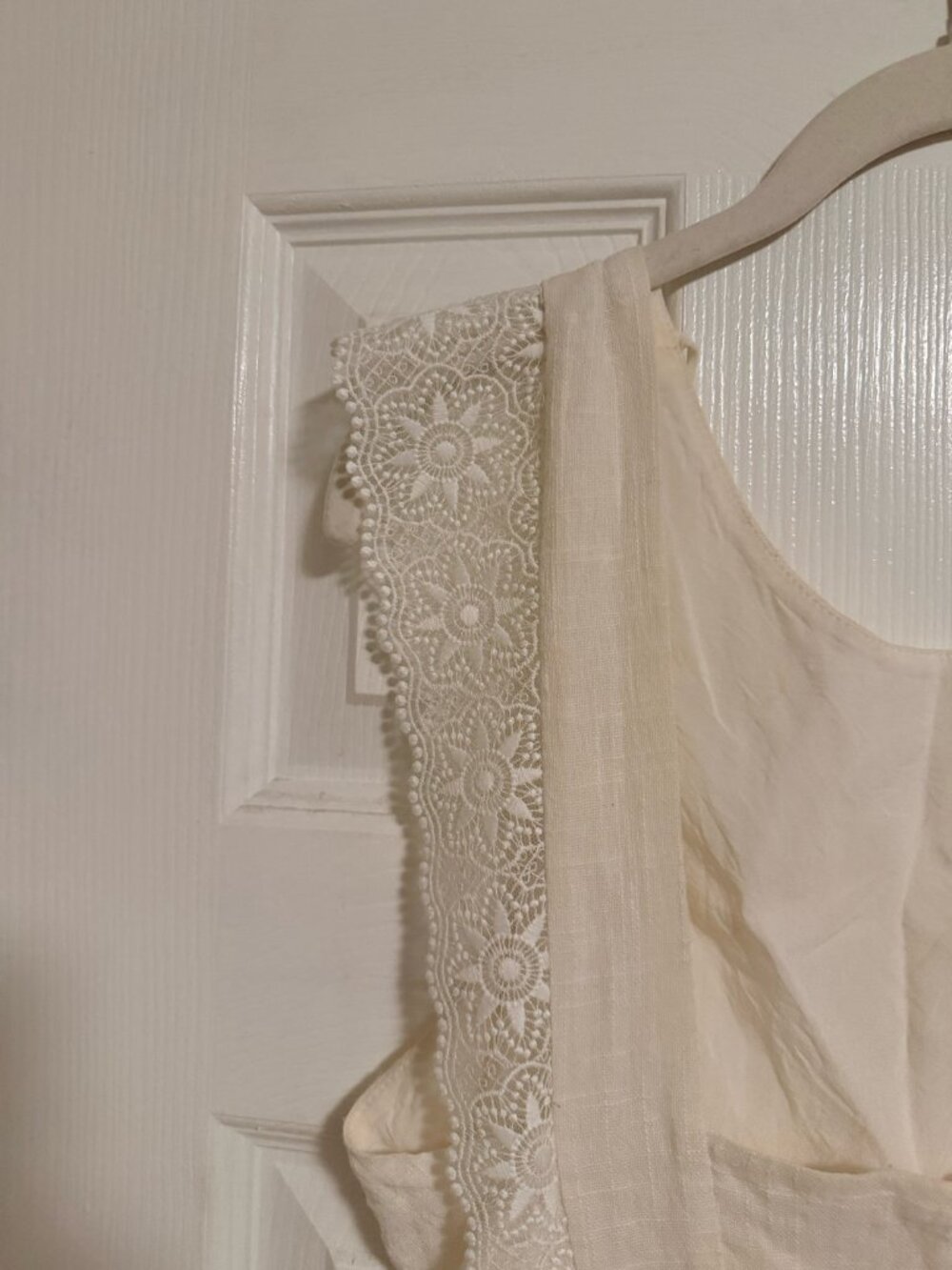 Sezane Backless Mini Dress -  Robe Naidé- White - Size 38 (US 6) - Picture 6 of 15